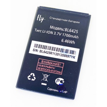 Аккумуляторная батарея (АКБ) для Fly BL6425 (Fly FS454 Nimbus 8), 1700mAh