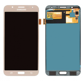 Дисплей (экран) для Samsung J700H Galaxy J7 (2015) + тачскрин, золотистый, OLED, копия хорошего качества