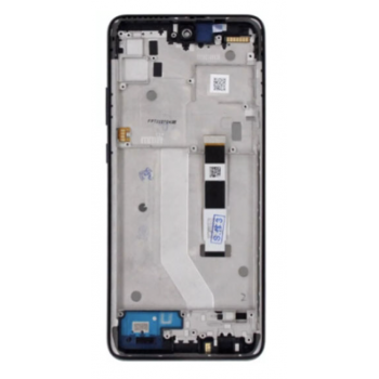 Дисплей (екран) для Motorola XT2113-3 Moto G 5G, чорний, оригінал PRC з передньою панеллю