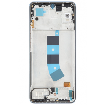 Дисплей (екран) для Xiaomi Redmi Note 13 4G чорний, TFT, без функції відбитка пальця, з рамкою зеленого кольору, Mint Green