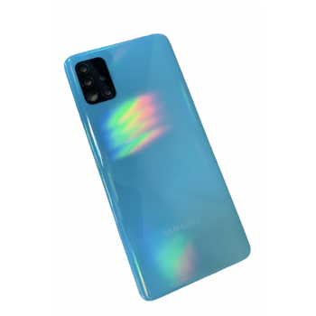 Задняя крышка для Samsung A515F Galaxy A51 2020, голубая, оригинал 