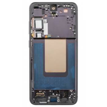 Дисплей (екран) для Samsung S926 Galaxy S24+ чорний, OLED, з рамкою сірого кольору, Onyx Black