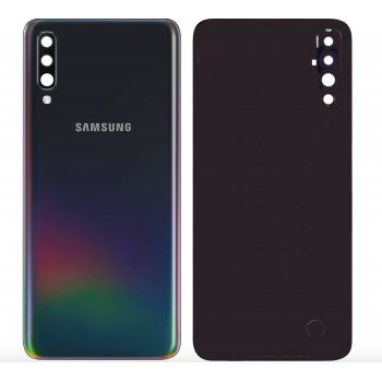 Задняя крышка для Samsung A505F Galaxy A50, черная, оригинал (Китай) + стекло камеры 