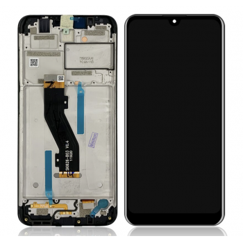 Дисплей (экран) для Nokia 3.2 + тачскрин, черный, с передней панелью