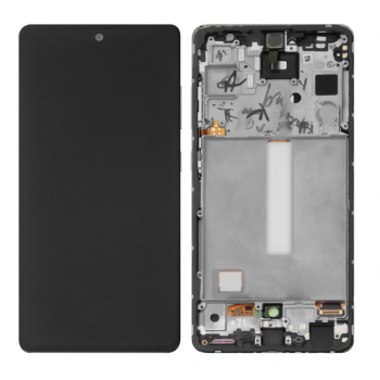 Дисплей (екран) для Samsung A528 Galaxy A52s 5G, чорний, TFT (In-Cell) без функції відбитка пальця, з передньою панеллю, Awesome Mint