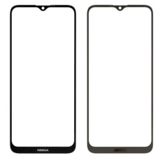 Стекло дисплея (для переклейки) для Nokia G10/ Nokia G20, черное, оригинал (Китай), с олеофобным покрытием 