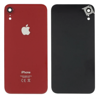 Задняя крышка для iPhone XR, красная, оригинал (Китай) в комплекте стекло камеры