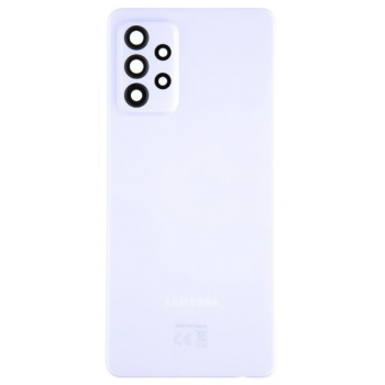 Задняя крышка для Samsung A725F Galaxy A72/A726B, белая, Awesome White, оригинал (Китай) + стекло камеры 