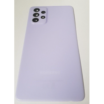 Задняя крышка для Samsung A725F Galaxy A72/A726B, фиолетовая, Awesome Violet, оригинал (Китай) + стекло камеры 