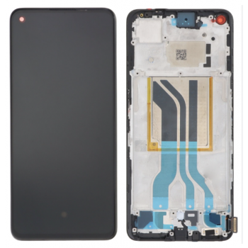 Дисплей для Realme GT Neo 2 чорний, Amoled, оригінал PRC, з рамкою