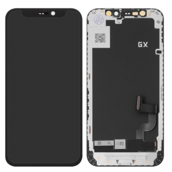 Дисплей (екран) для iPhone 12 mini, чорний, OLED, OEM Hard, GX