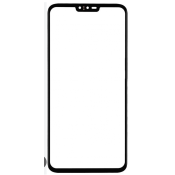 Стекло дисплея (для переклейки) для LG V405 V40 ThinQ/V409N/V500 V50 ThinQ 5G, черное, оригинал (Китай) с олеофобным покрытием, с OCA-пленкой 