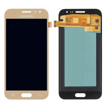 Дисплей (экран) для Samsung J200H Galaxy J2 + тачскрин, золотистый, OLED, копия хорошего качества