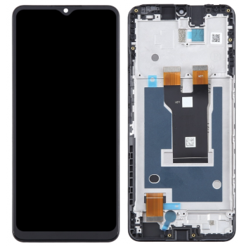 Дисплей (екран) для ZTE Blade A73 5G, чорний, з передньою панеллю