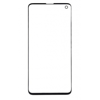 Стекло дисплея для Samsung G973F Galaxy S10, черное, оригинал (Китай), с олеофобным покрытием