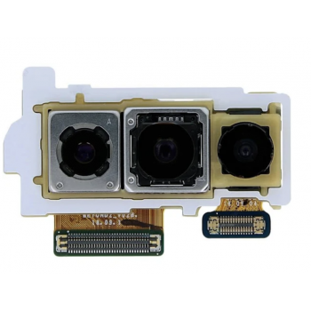 Камера для Samsung G973F Galaxy S10/G975F Galaxy S10 Plus, тройная, 12MP + 12MP + 16MP, основная (большая), на шлейфе