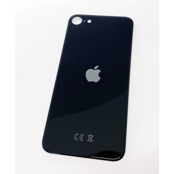 Задняя крышка для iPhone SE 2020, черная с большим отверстием под камеру, копия 