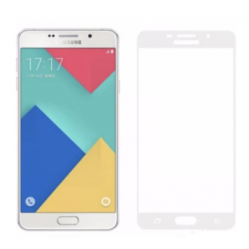 Защитное стекло для Samsung A310 (2016) Galaxy A3 (0.3 мм, 3D, с олеофобным покрытием) цвет белый