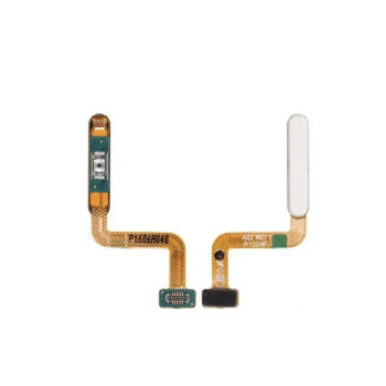 Шлейф для Samsung A225F Galaxy A22 4G, с кнопкой включения, с сканером отпечатка пальца (Touch ID) белого цвета, оригинал (Китай)