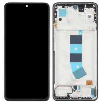Дисплей (екран) для Xiaomi Redmi Note 13 4G чорний, Amoled, оригінал PRC з рамкою зеленого кольору, Mint Green