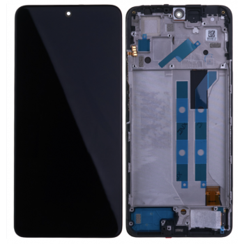 Дисплей (екран) для Xiaomi Redmi Note 11 Pro+ 5G чорний, OLED, з рамкою, Mysterious Black