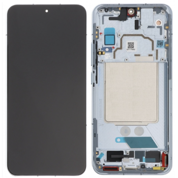 Дисплей Xiaomi 13T/13T Pro, чорний, Amoled, оригінал PRC переклеєне скло, з передньою панеллю зеленого кольору, Meadow Green