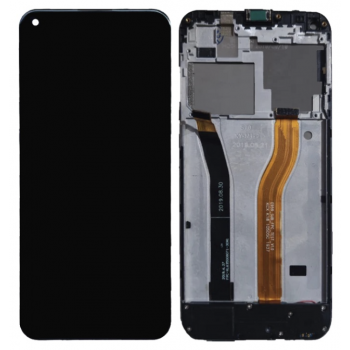 Дисплей (екран) для Oukitel C17 /C17 Pro чорний, оригінал PRC з рамкою, повний комплект, знятий