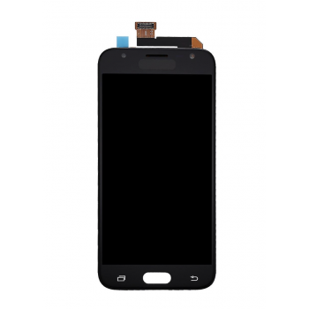 Дисплей (экран) для Samsung J330F Galaxy J3 (2017) + тачскрин, черный, оригинал, переклеено стекло