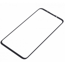 Стекло дисплея (для переклейки) для Meizu 16Xs, черное, с OCA-пленкой 