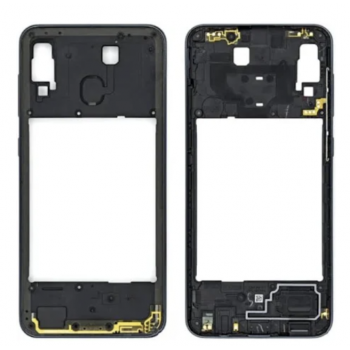 Средняя рамка корпуса Samsung A505F Galaxy A50 2019, черная 