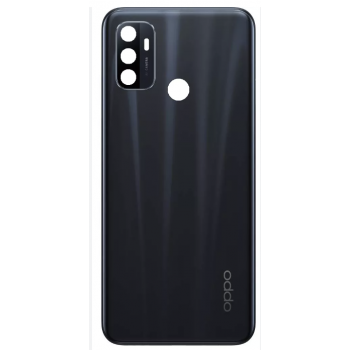 Задня кришка для Oppo A53 4G 2020/A53s/A32/A33 2020, чорна, Electric Black, оригінал PRC + скло камери