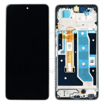 Дисплей (екран) для Realme C67 4G чорний, оригінал PRC, з рамкою зеленого кольору, Sunny Oasis