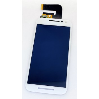 Дисплей (экран) для Motorola XT1540 Moto G3, XT1541, XT1544, XT1548, XT1550 + тачскрин, цвет белый
