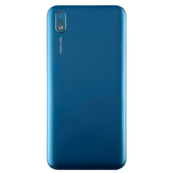 Задняя крышка для Huawei Y5 2019, синяя, Sapphire Blue, оригинал (Китай) + стекло камеры 