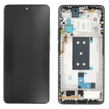 Дисплей (экран) для Xiaomi Poco F4 + touchscreen, черный, Amoled, оригинал (Китай) переклеено стекло, с передней панелью зеленого цвета, Nebula Green 
