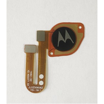 Шлейф для Motorola XT2135 Moto G60, с сканером отпечатка пальца (Touch ID) черного цвета 