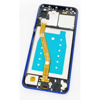 Дисплей (экран) для Huawei P Smart Plus INE-LX1/Nova 3i + тачскрин, черный , с передней панелью синего цвета, Starlight Blue 