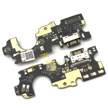 Шлейф для Motorola XT1942 Moto One Power/P30 Note, с разъемом зарядки, с микрофоном, плата зарядки 