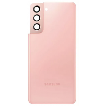 Задня кришка для Samsung G991 Galaxy S21 5G рожева, Phantom Pink, оригінал PRC + скло камери