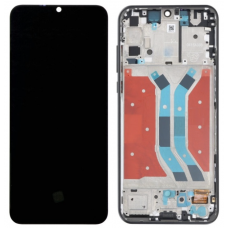 Дисплей (екран) для Huawei P Smart S/Y8p, чорний, OLED, оригінал PRC з передньою панеллю