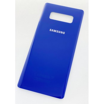 Задняя крышка для Samsung N950F Galaxy Note 8, синяя, Deep Sea Blue, оригинал 