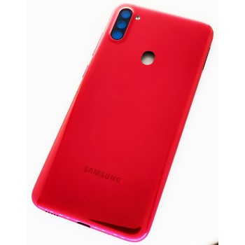 Задняя крышка для Samsung A115F Galaxy A11, красная, оригинал (Китай)