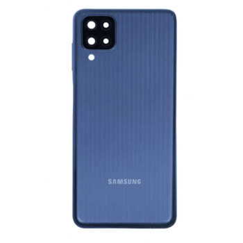 Задняя крышка для Samsung M127F Galaxy M12, синяя + стекло камеры 