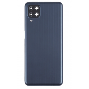 Задняя крышка для Samsung M127F Galaxy M12, черная, оригинал (Китай) + стекло камеры 