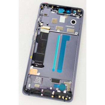 Дисплей (экран) для Xiaomi Mi8 SE + тачскрин, черный, Amoled, с передней панелью, оригинал