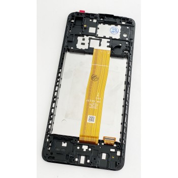 Дисплей (экран) для Samsung A022F Galaxy A02/M127F Galaxy M12 + тачскрин, черный, оригинал (Китай) с передней панелью 