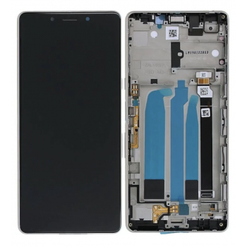 Дисплей (экран) для Sony i3312 Xperia L3/i3322/i4312/i4332 + тачскрин, черный, оригинал (Китай) с передней панелью