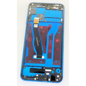 Дисплей (экран) для Huawei Honor 8X/ Honor 9X Lite + тачскрин, черный, с передней панелью синего цвета
