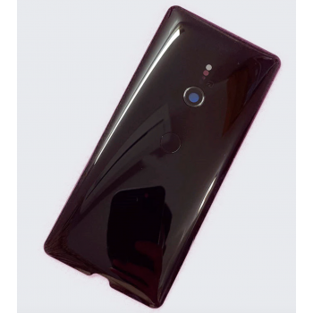 Задняя крышка для Sony H8416 Xperia XZ3/H9436/H9493/H9496, бордовая, Bordeaux Red, оригинал (Китай) + стекло камеры и сканер отпечатка пальца