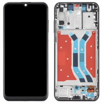 Дисплей (екран) для Huawei P Smart S/Y8p, чорний, TFT, без функції відбитка пальця, з передньою панеллю